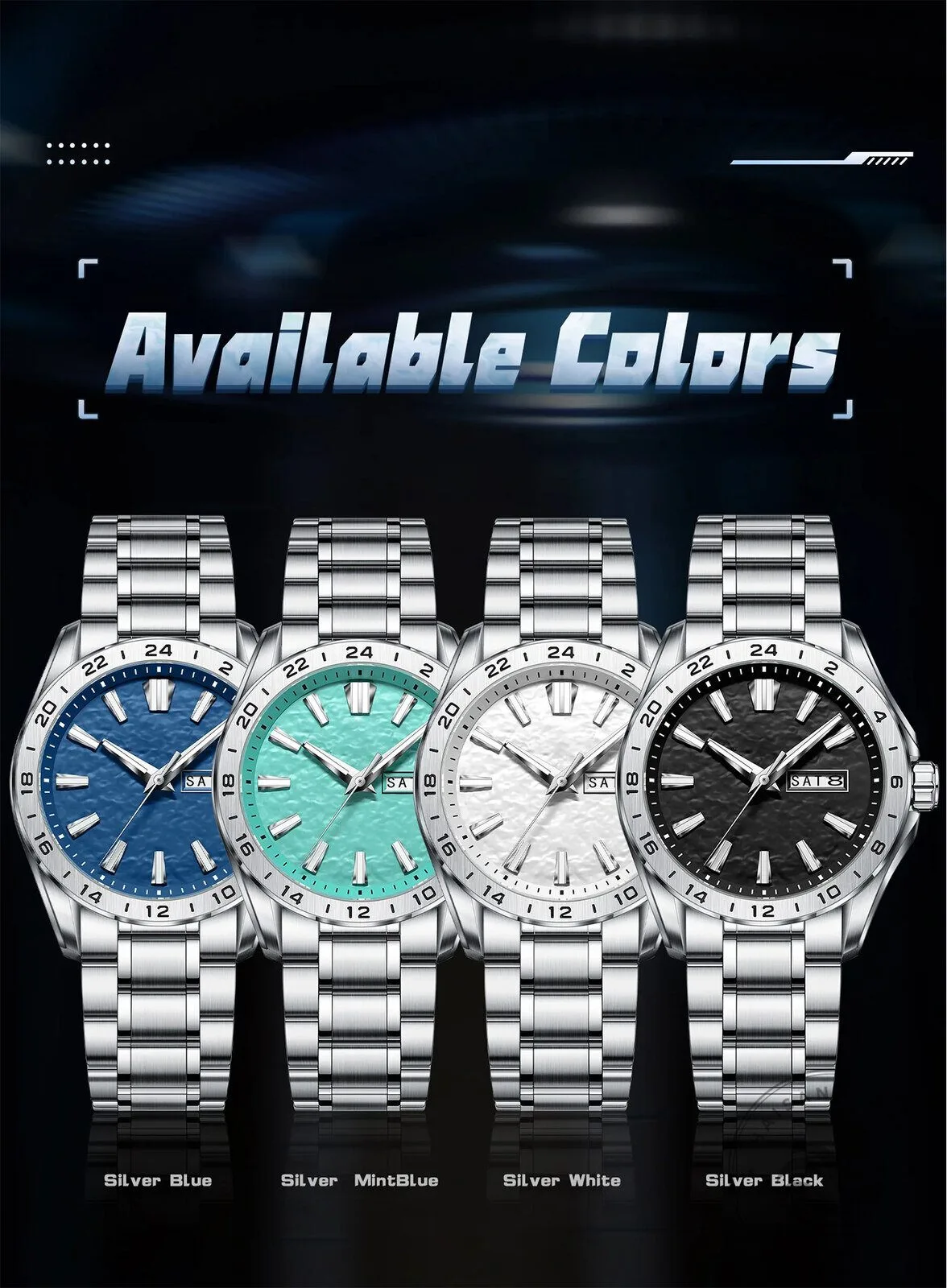 Porsche Custom Name Blue Dial Stainless Steel Men's Watch 21 Porsche Custom Name Blue Dial Stainless Steel Men