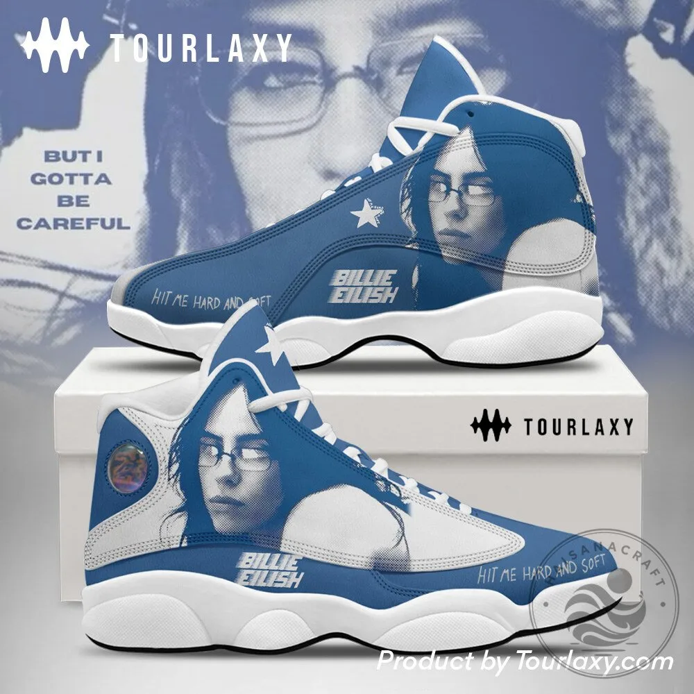 Billie Eilish Fan Blue Hit Me Hard And Soft High Top Shoes