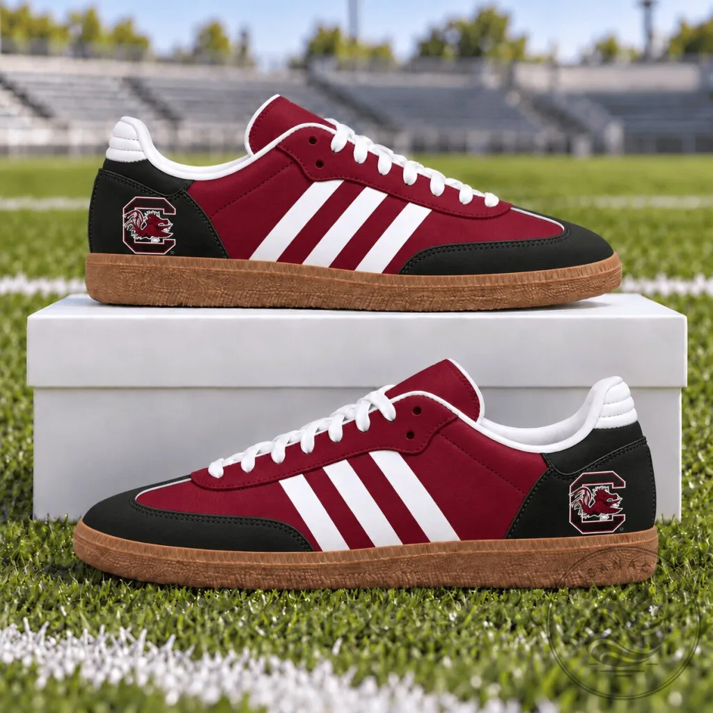 South Carolina Gamecocks NCAA Team Logo Maroon Athletic Shoes South Carolina Gamecocks NCAA Team Logo Maroon Athletic Shoes