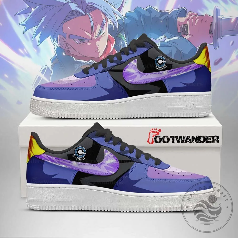 Dragon Ball Z Trunks Super Saiyan Anime Custom Air Force One Shoes