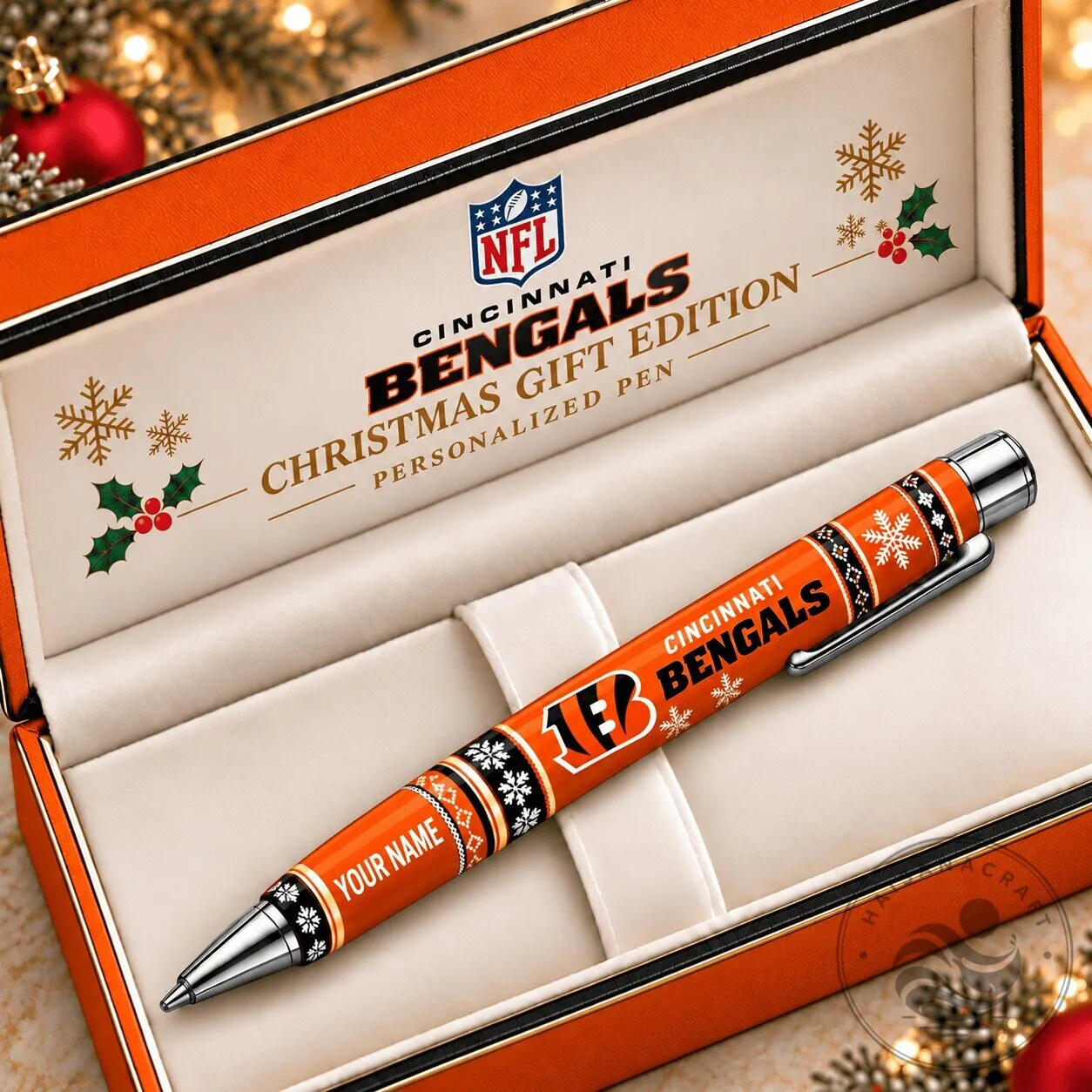 Cincinnati Bengals NFL Christmas Gift Edition Personalized Ballpoint Pen