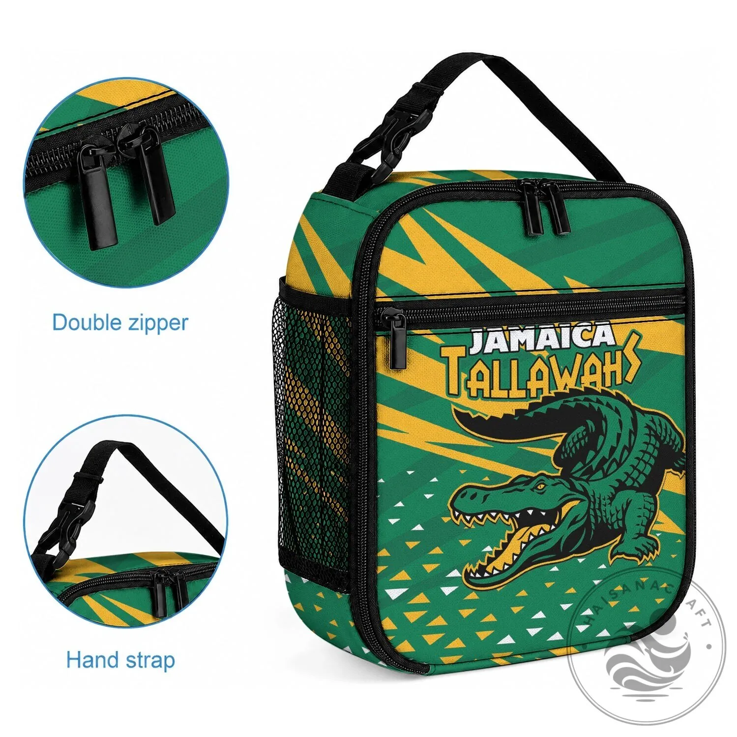 Jamaica Tallawahs Cricket Team Logo Insulated Lunch Bag Cooler 8 Jamaica Tallawahs Cricket Team Logo Insulated Lunch Bag Cooler