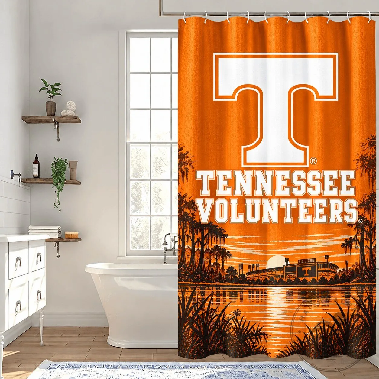 Tennessee Volunteers Football Team Sunset Landscape Shower Curtain