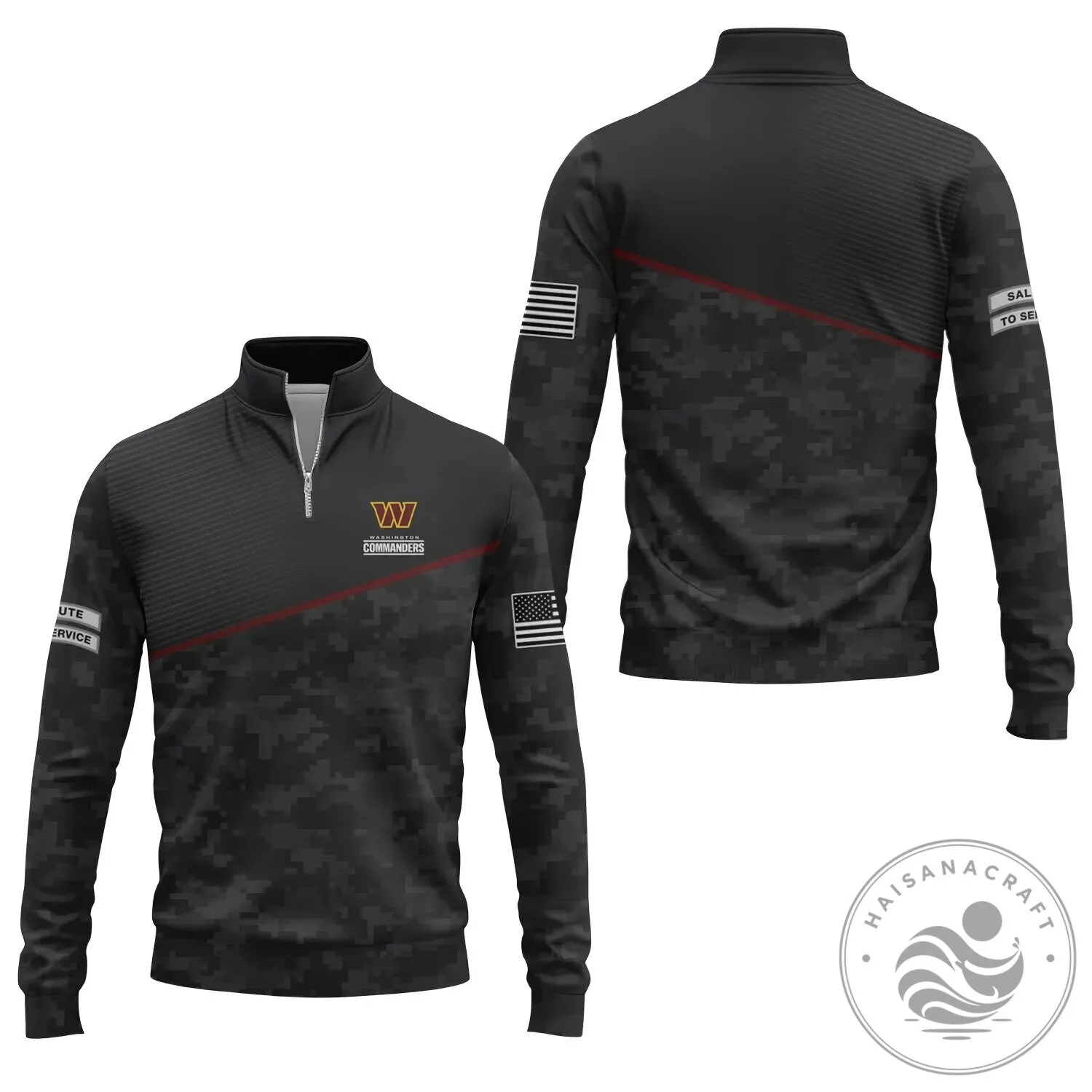 Salute To Service Quarter-Zip Pullover Sweatshirt for Washington Commanders Fans