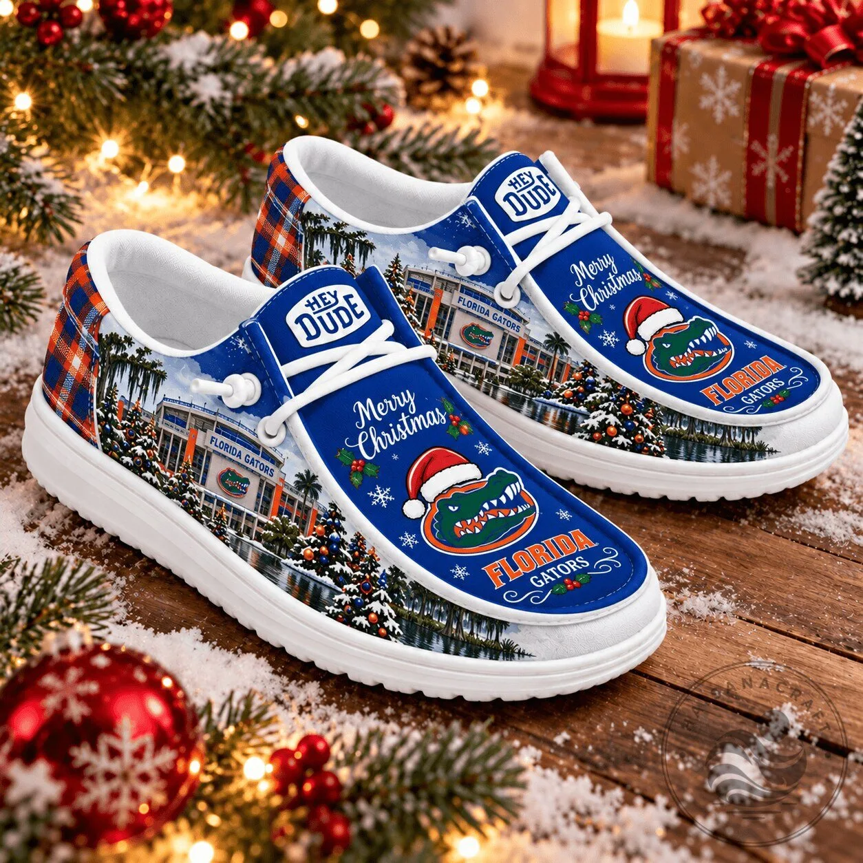 Florida Gators Christmas Hey Dude Shoes - Merry Christmas Holiday Gift