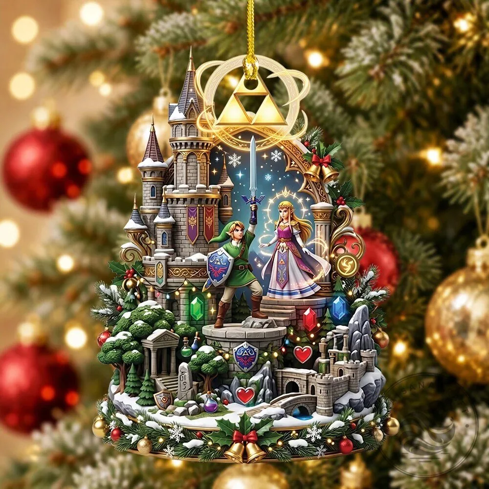 The Legend of Zelda Hyrule Castle Christmas Tree Ornament