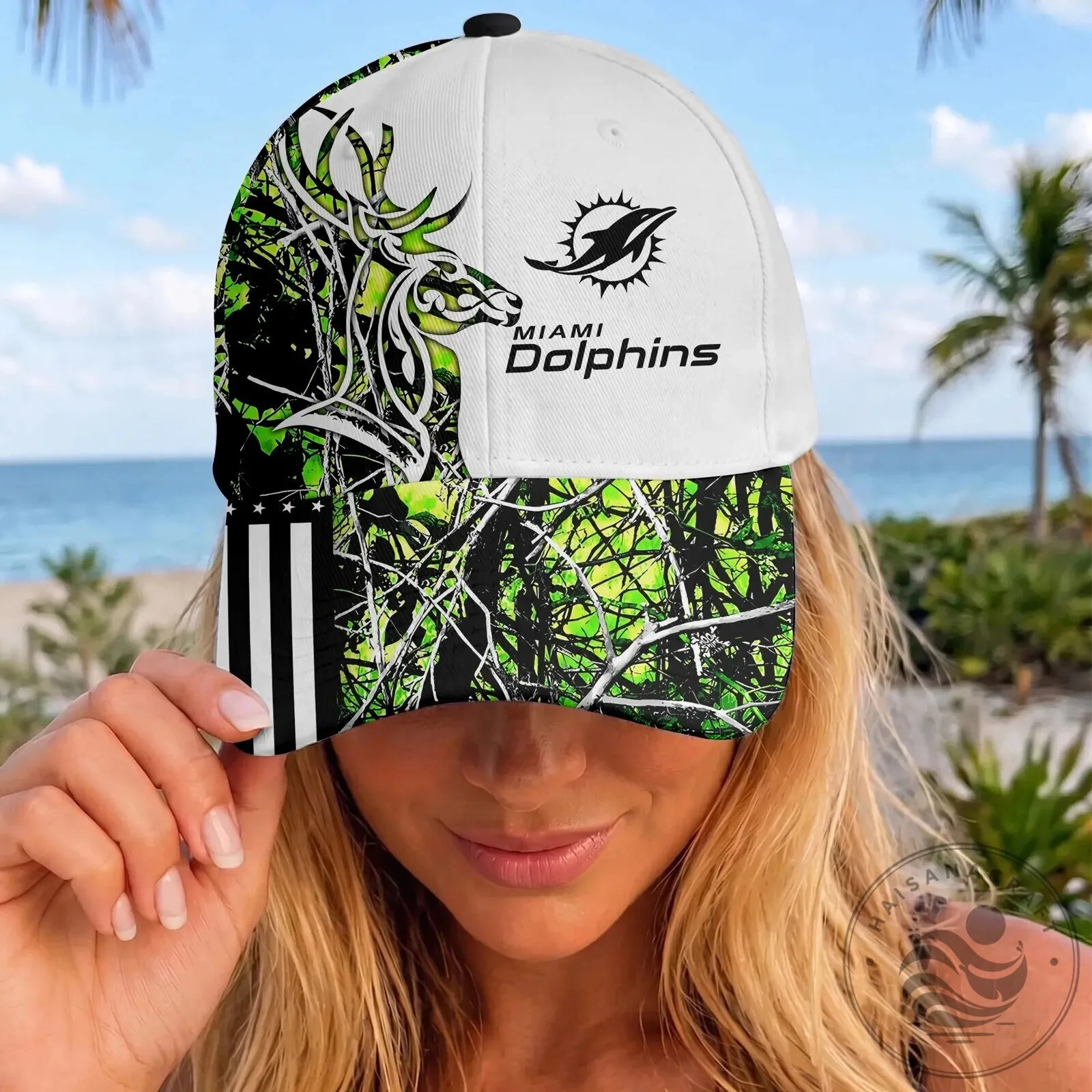 Deer Hunting Camouflage Hat with Miami Dolphins Logo 12 Deer Hunting Camouflage Hat with Miami Dolphins Logo
