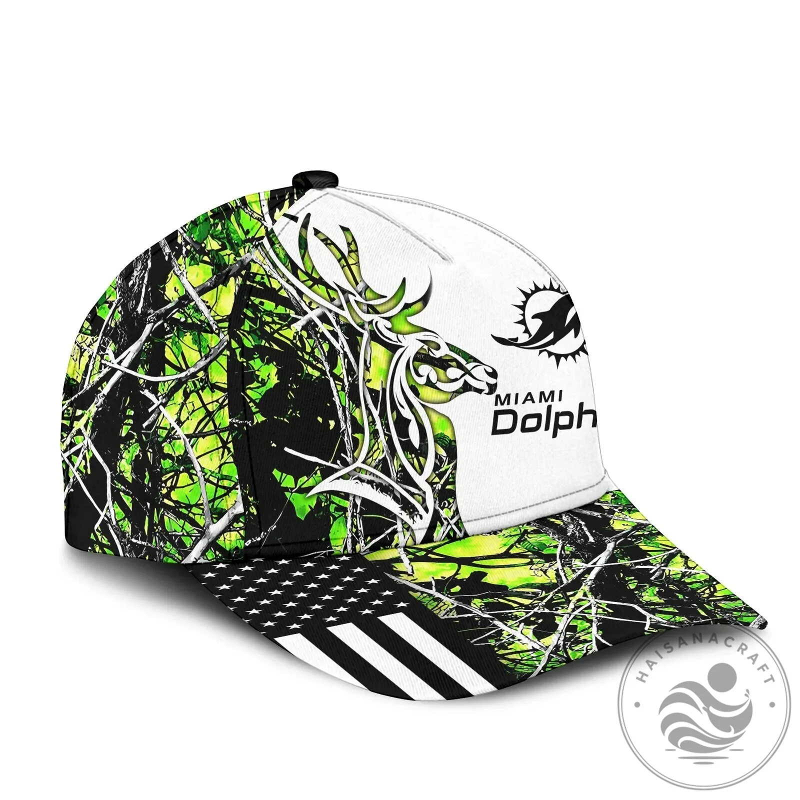 Deer Hunting Camouflage Hat with Miami Dolphins Logo 13 Deer Hunting Camouflage Hat with Miami Dolphins Logo