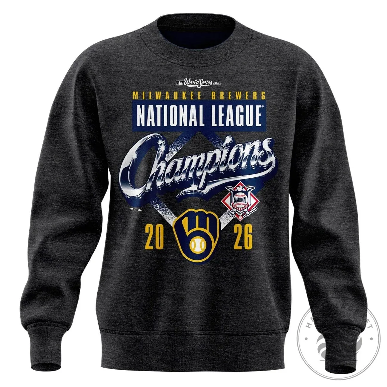 2026 National League Champions Sweatshirt from Milwaukee Brewers - Locker Room Edition 8 2026 National League Champions Sweatshirt from Milwaukee Brewers - Locker Room Edition