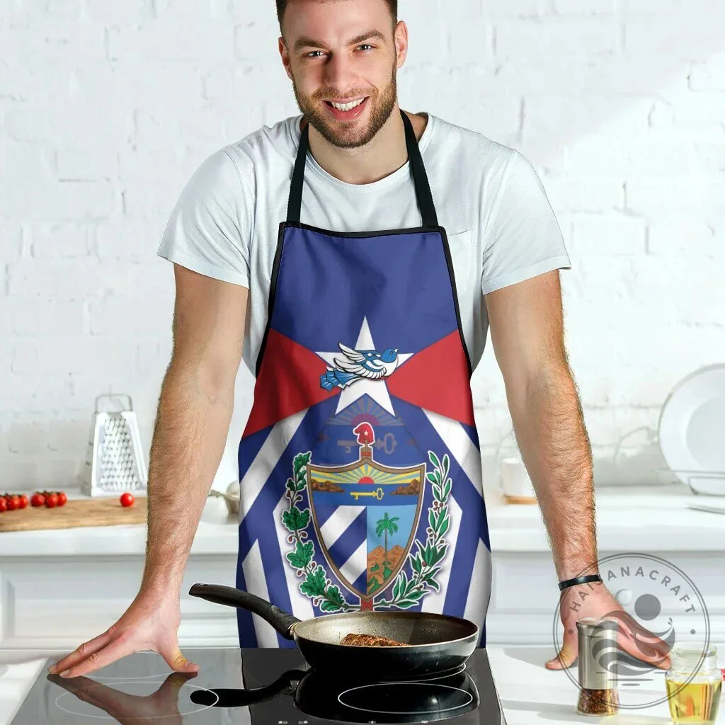 Cuban Flag Coat of Arms Patriotic Kitchen Cooking Apron 10 Cuban Flag Coat of Arms Patriotic Kitchen Cooking Apron