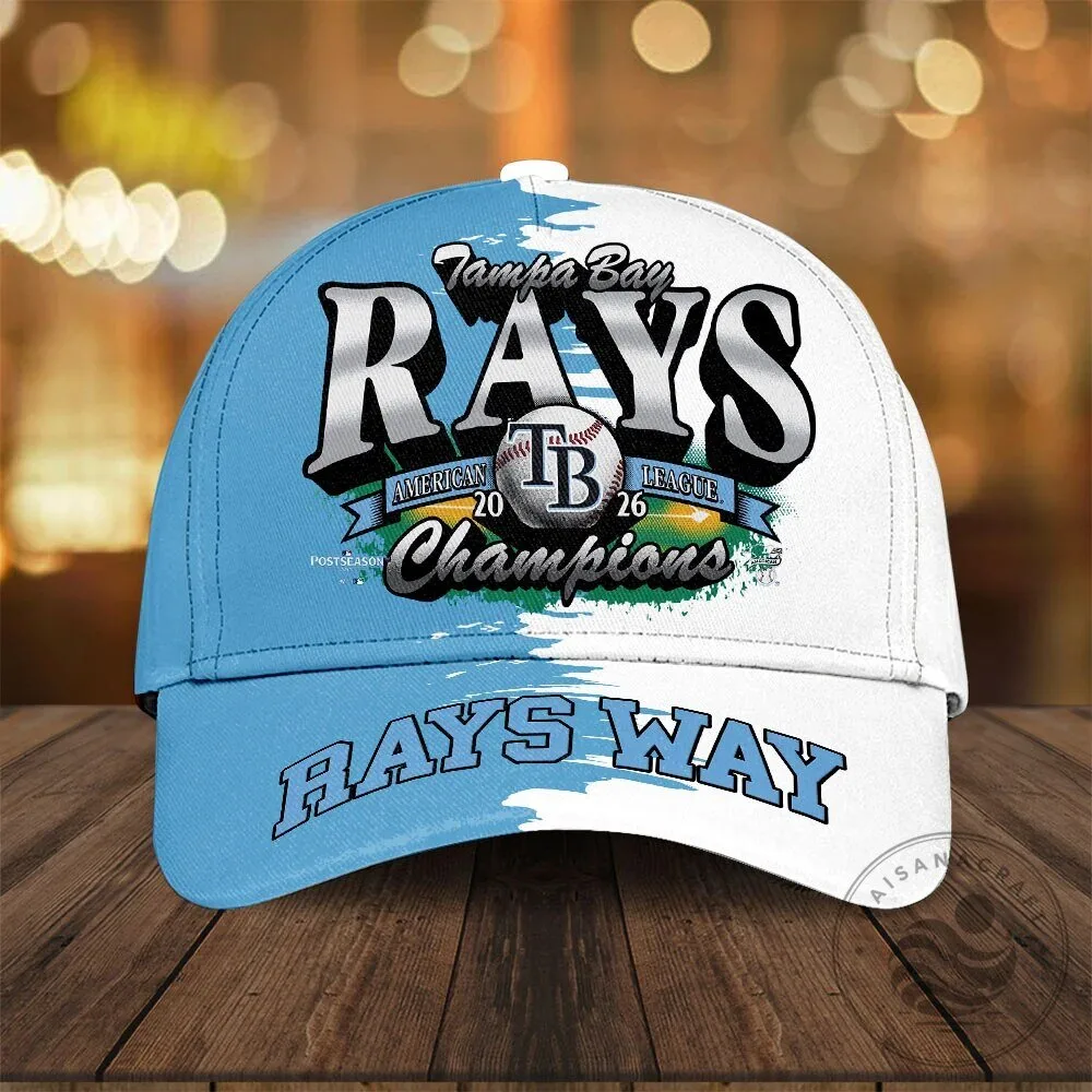 Tampa Bay Rays 2026 American League Champions Baseball Cap Hat 4 Tampa Bay Rays 2026 American League Champions Baseball Cap Hat