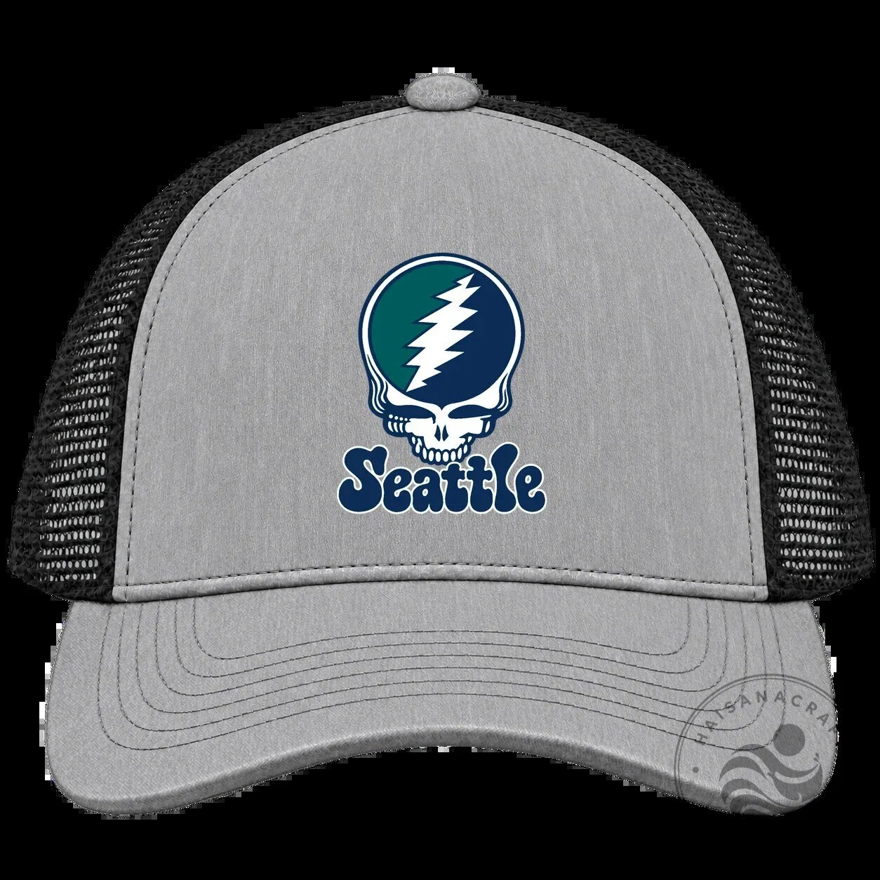 Seattle Baseball Stealie Grateful Dead Trucker Cap Hat 7 Seattle Baseball Stealie Grateful Dead Trucker Cap Hat