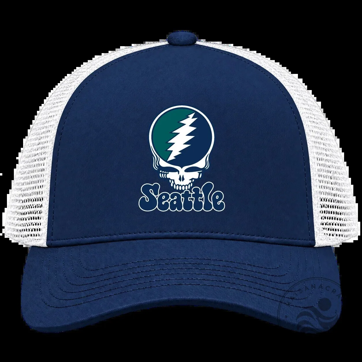 Seattle Baseball Stealie Grateful Dead Trucker Cap Hat 9 Seattle Baseball Stealie Grateful Dead Trucker Cap Hat