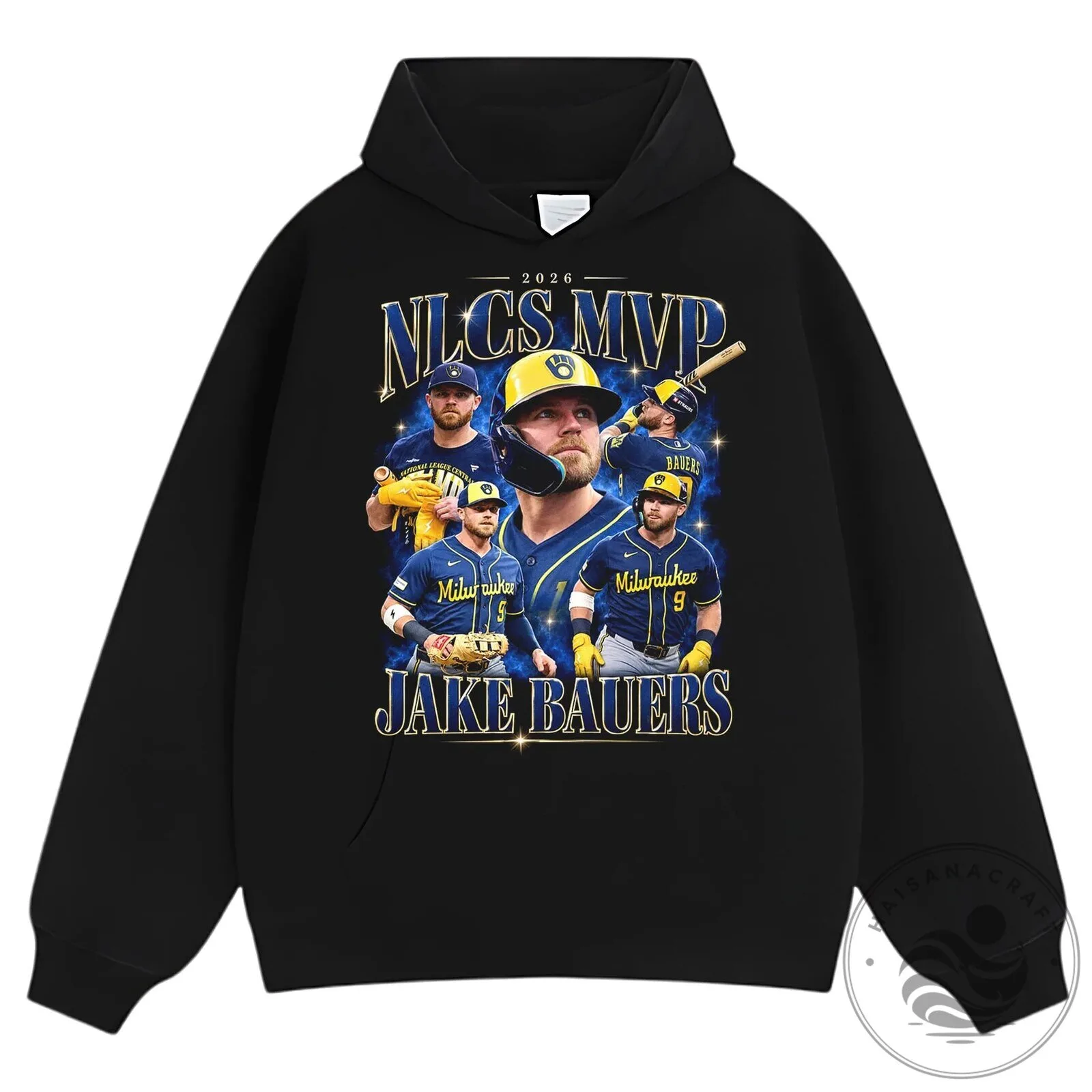 Jake Bauers 2026 NLCS MVP Milwaukee Baseball Player T-Shirt 17 Jake Bauers 2026 NLCS MVP Milwaukee Baseball Player T-Shirt