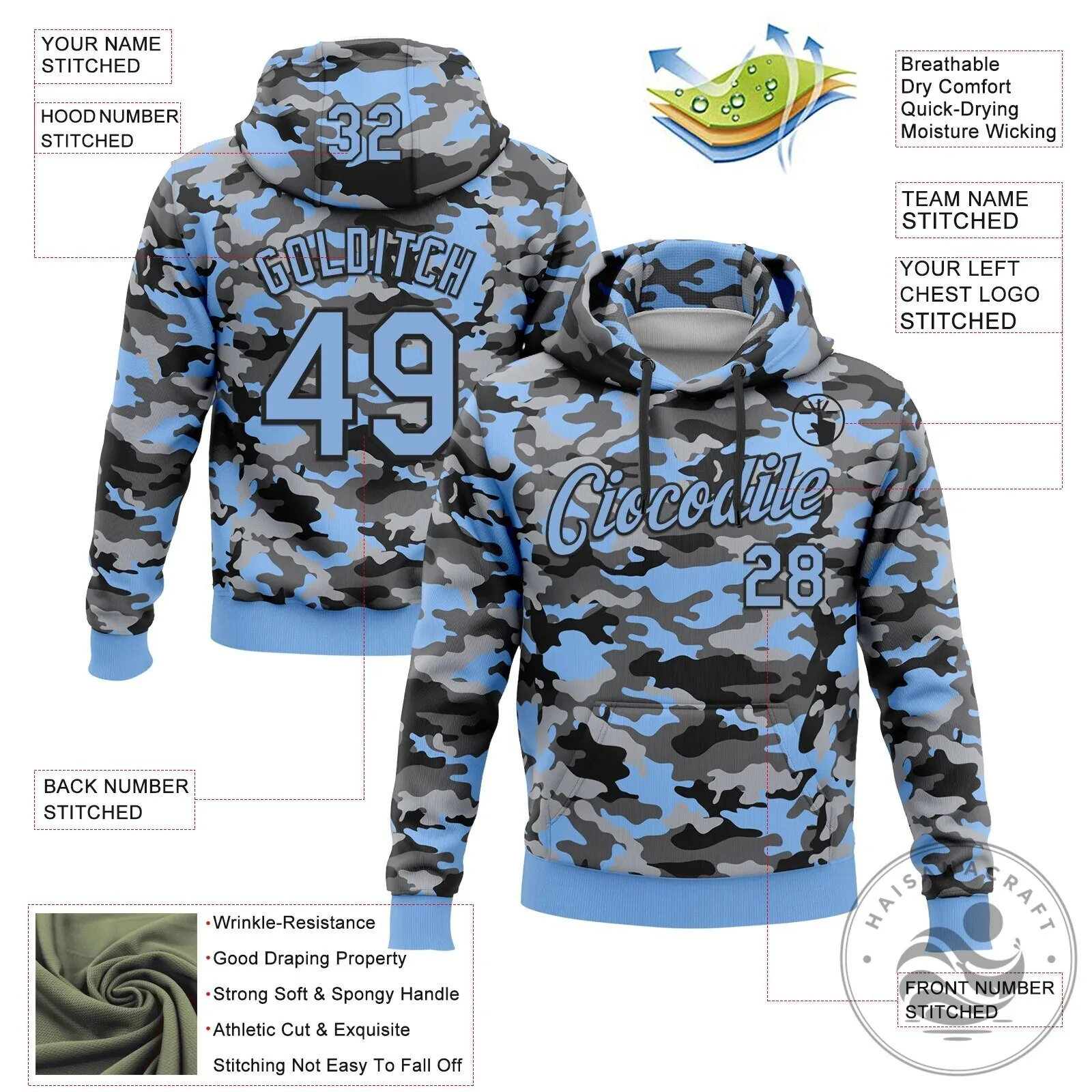 Custom Camouflage Light Blue Black Salute To Service Pullover Hoodie Sweatshirt 11 Custom Camouflage Light Blue Black Salute To Service Pullover Hoodie Sweatshirt